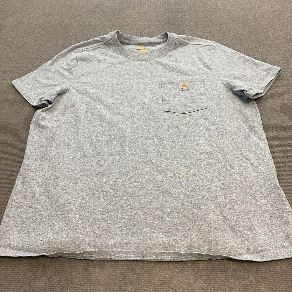 Carhartt T-Shirt‎ Women's 1X 16/18W Short Sleeve Loose Fit Heather Gray 103067